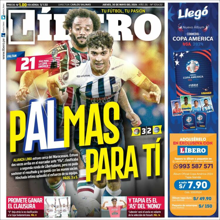 Portada de Líbero (Per&uacute;)