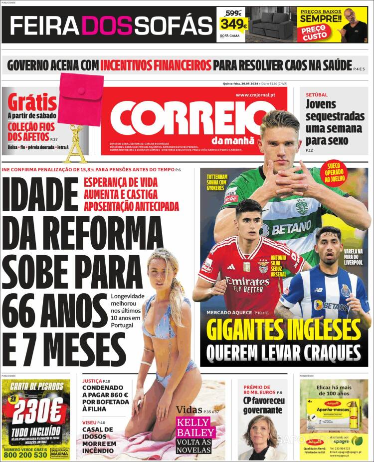 Portada de Correio da Manhã (Portugal)