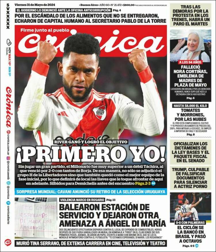 Portada de La Voz del Chaco (Argentina)