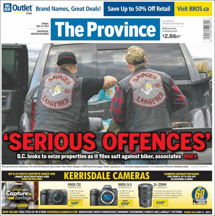 Portada de The Province (Canada)