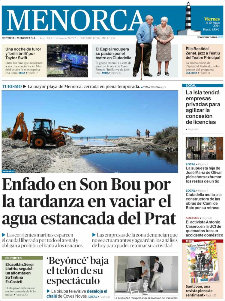 Portada de Menorca - Diario Insular (España)