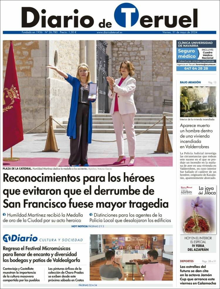 Portada de Diario de Teruel (España)