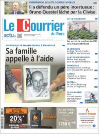 Portada de Le Courrier de l'Ouest (Francia)