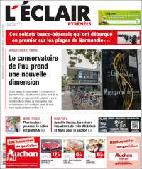 Portada de L'Eclair des Pyrénées (Francia)