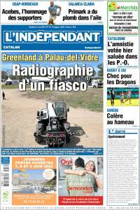 Portada de Le Indépendant (Francia)