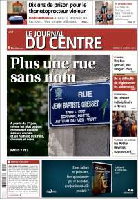 Portada de Le Journal du Centre (Francia)