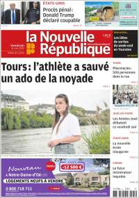 Portada de La Nouvelle Republique (Francia)