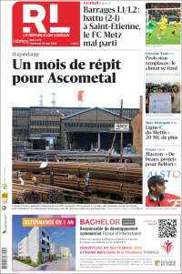 Portada de Le Republicain Lorrain (Francia)