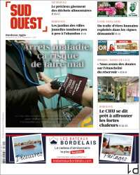Portada de Sud Ouest (Francia)