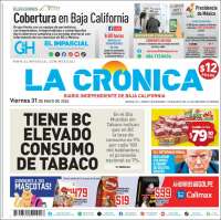 Portada de La Crónica de Baja California (México)