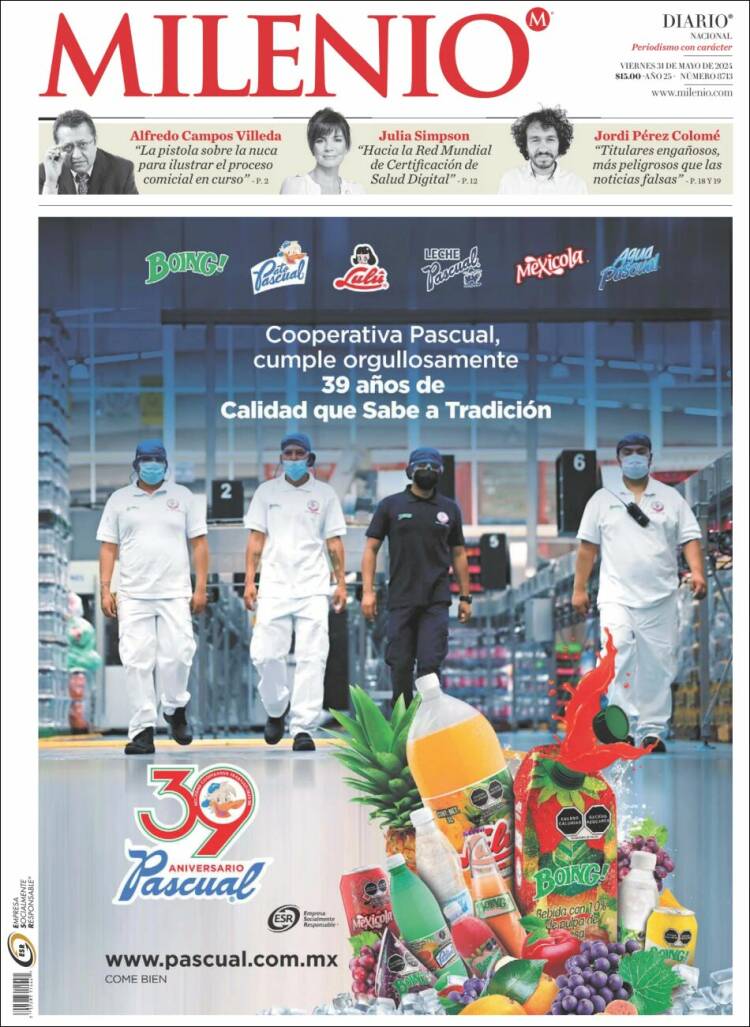 Portada de Milenio (México)