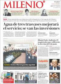 Portada de Milenio - Tamaulipas (México)