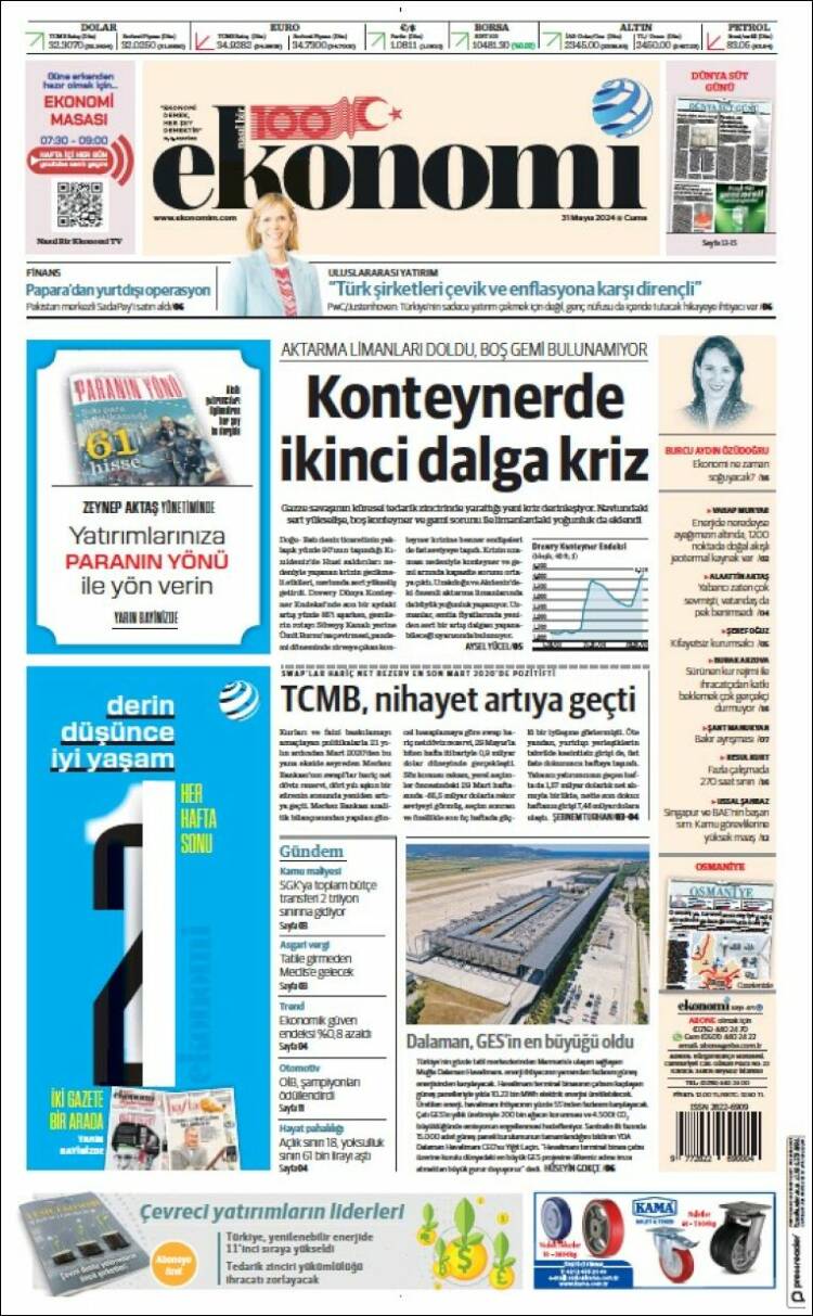 Portada de Dünya (Turqu&iacute;a)