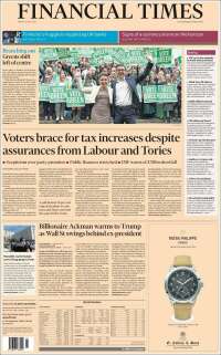 Portada de Financial Times (Reino Unido)