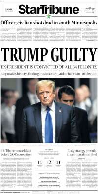 Portada de Star Tribune (USA)