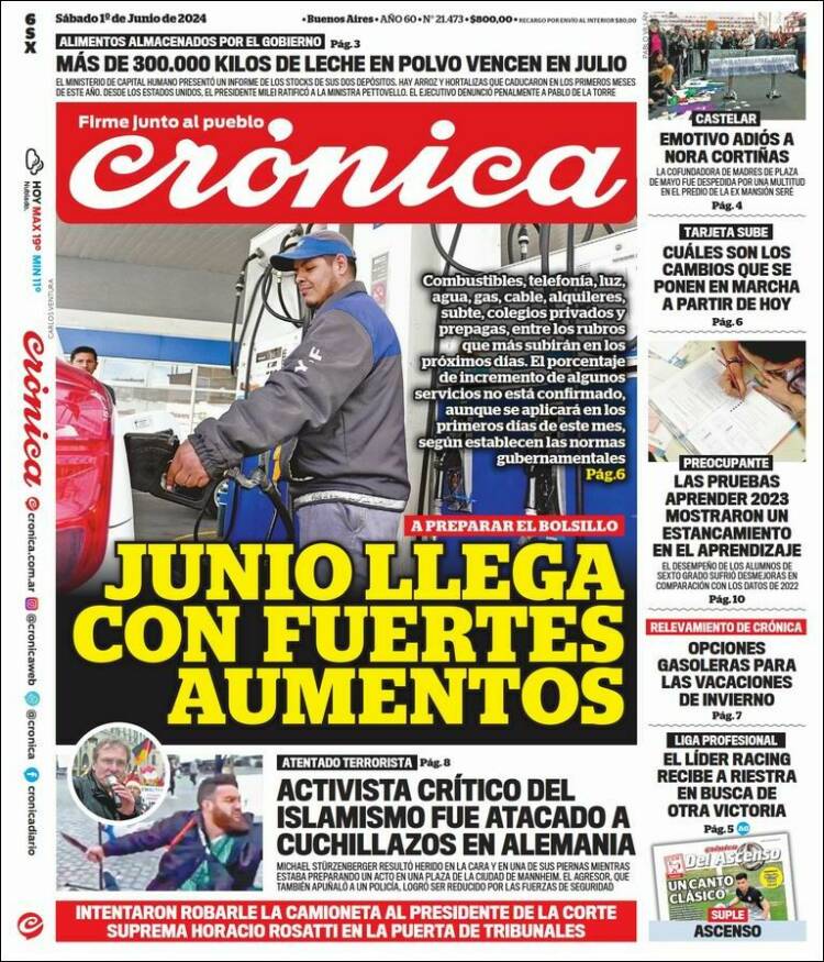 Portada de La Voz del Chaco (Argentina)