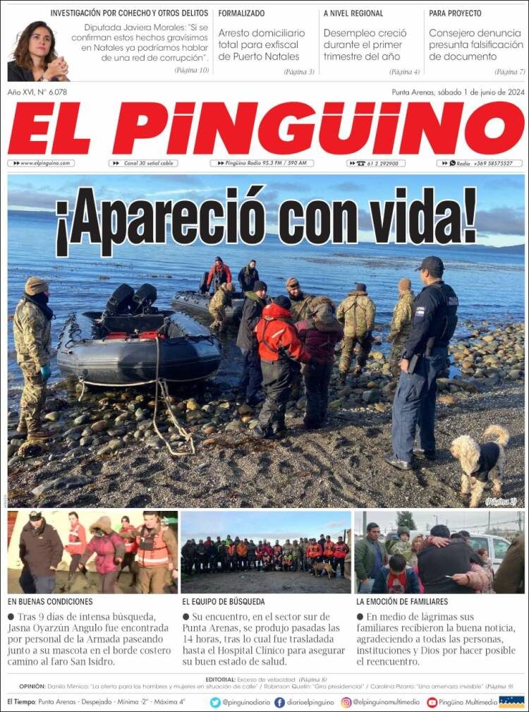 Portada de El Pingüino (Chile)