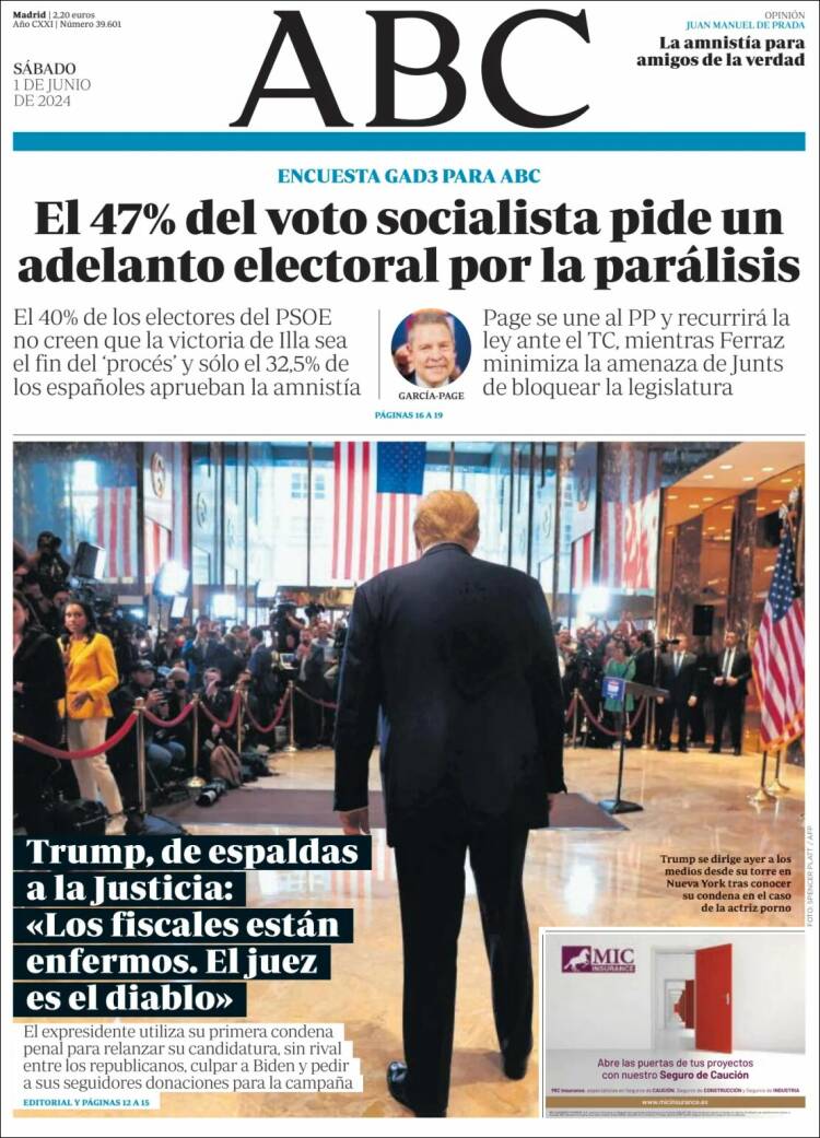 Portada de ABC (España)