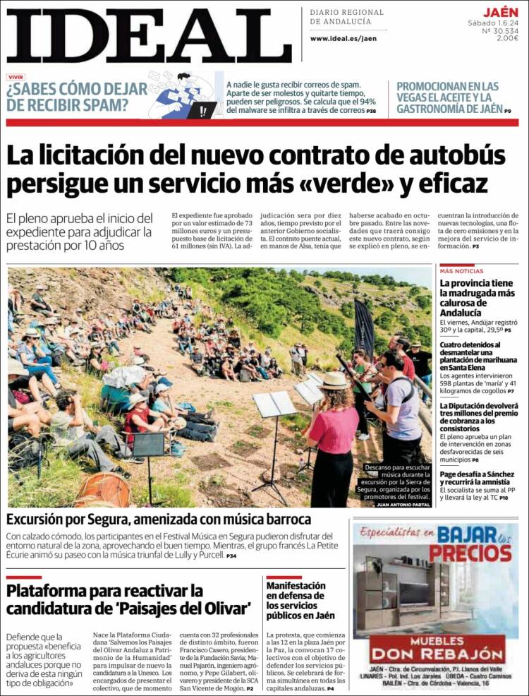Portada de El Ideal de Jaén (España)