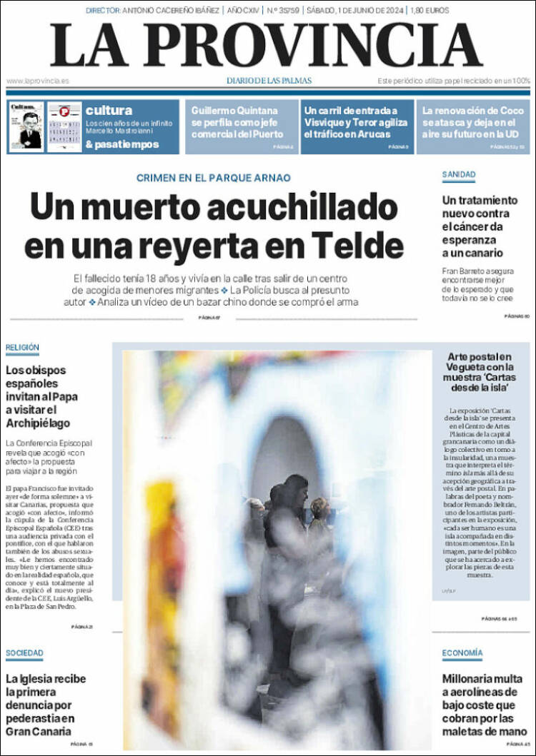 Portada de La Provincia (España)