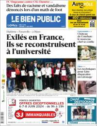 Portada de Le Bien Public (Francia)