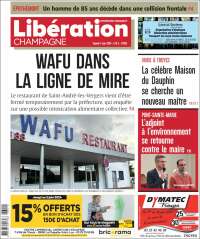 Portada de Libération Champagne (Francia)