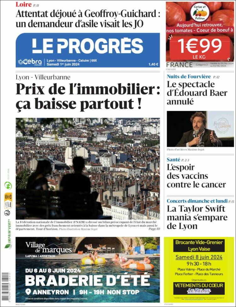 Portada de Progres de Fecamp (Francia)