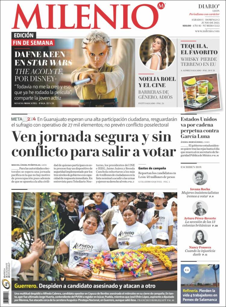 Portada de Milenio de León (México)