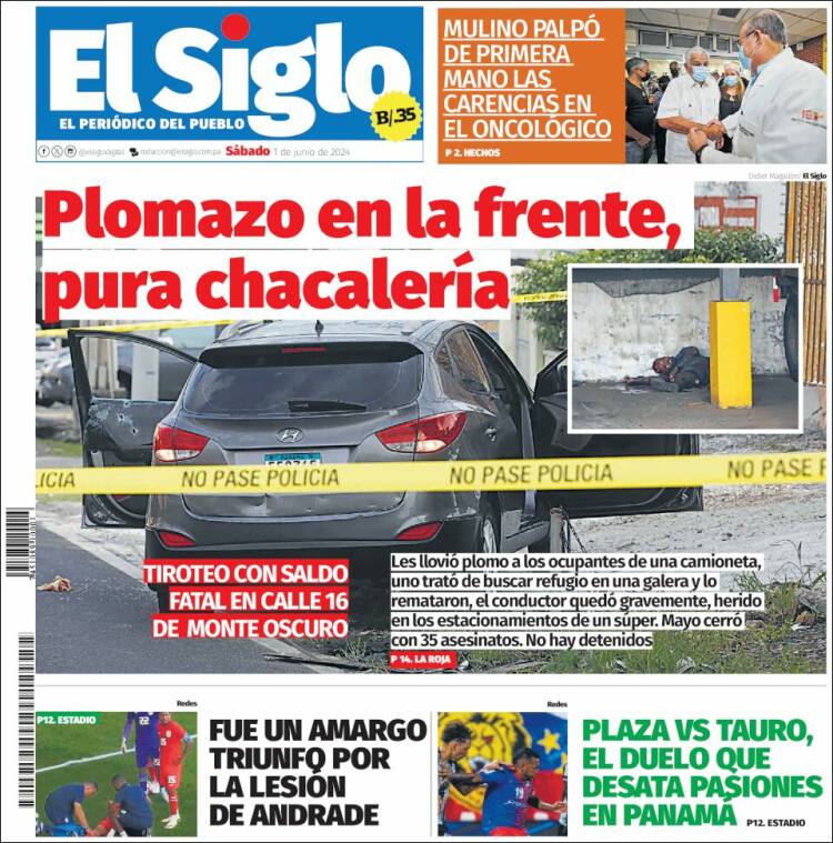 Portada de El Siglo (Panam&aacute;)