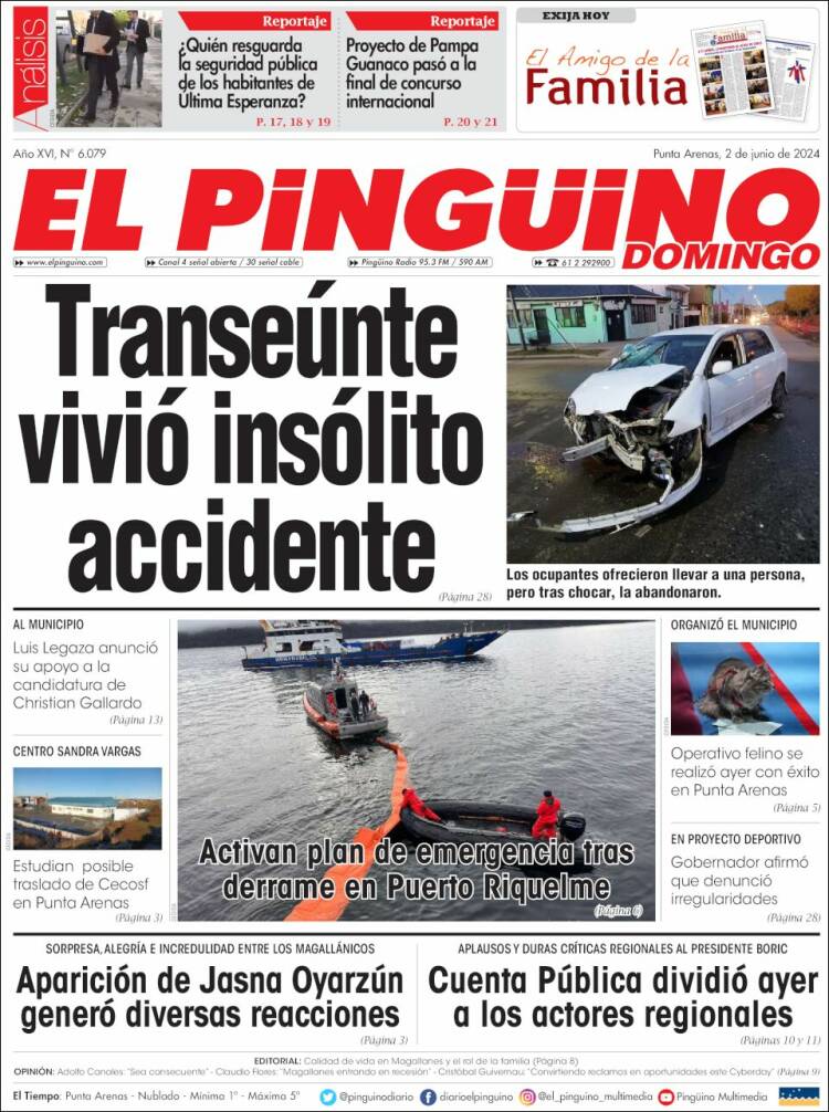 Portada de El Pingüino (Chile)