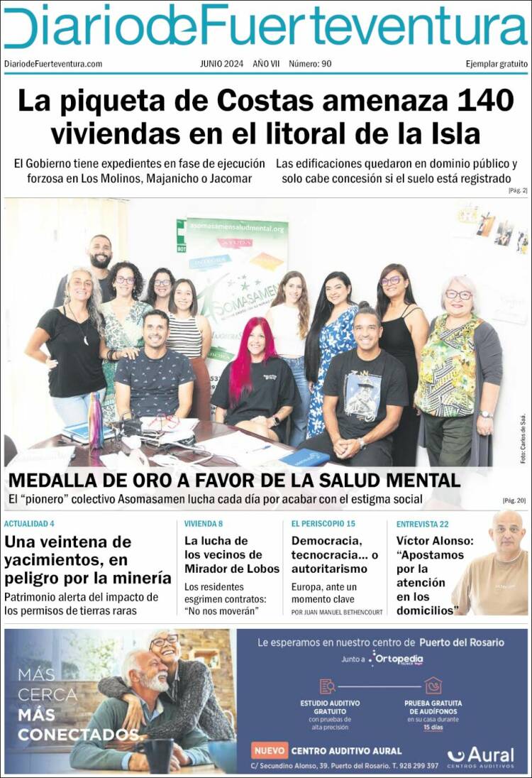 Portada de Diario de Fuerteventura (España)