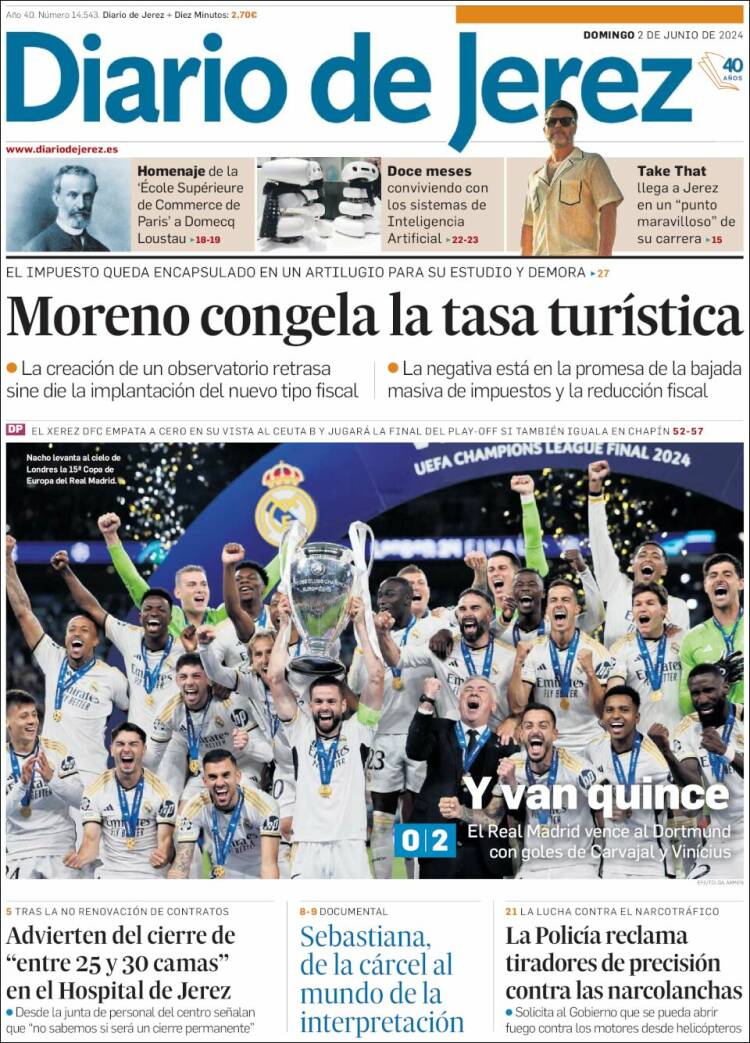 Portada de Diario de Jerez (España)
