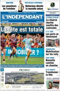 Portada de Le Indépendant (Francia)