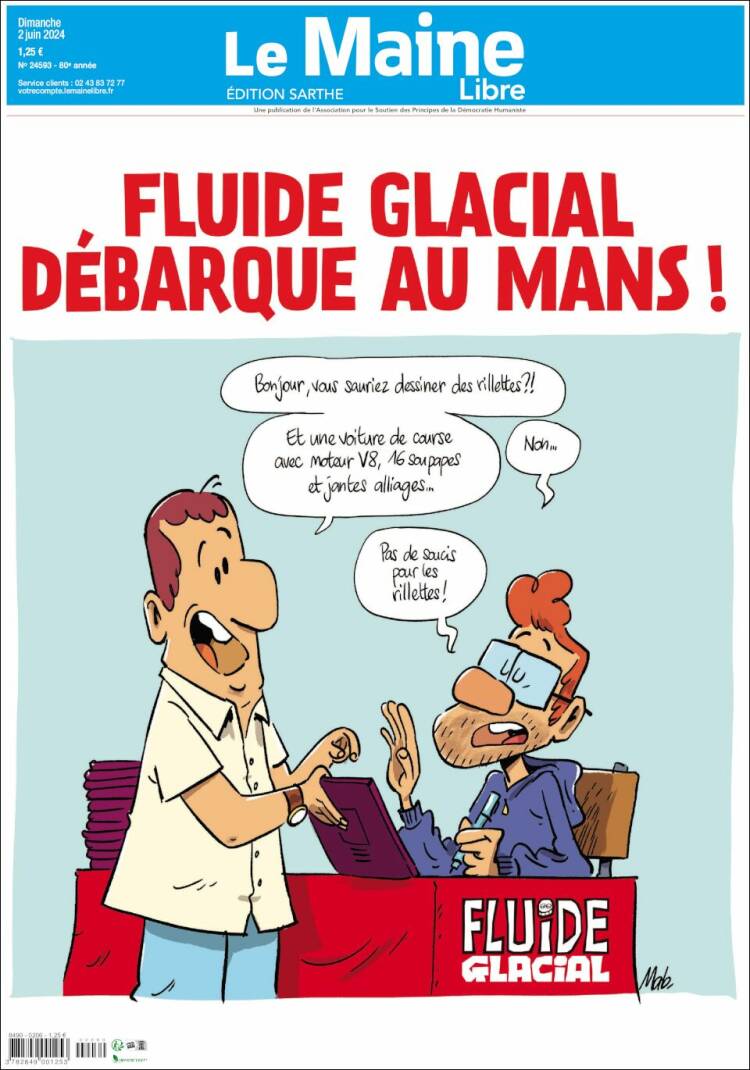 Portada de Le Maine Libre (Francia)