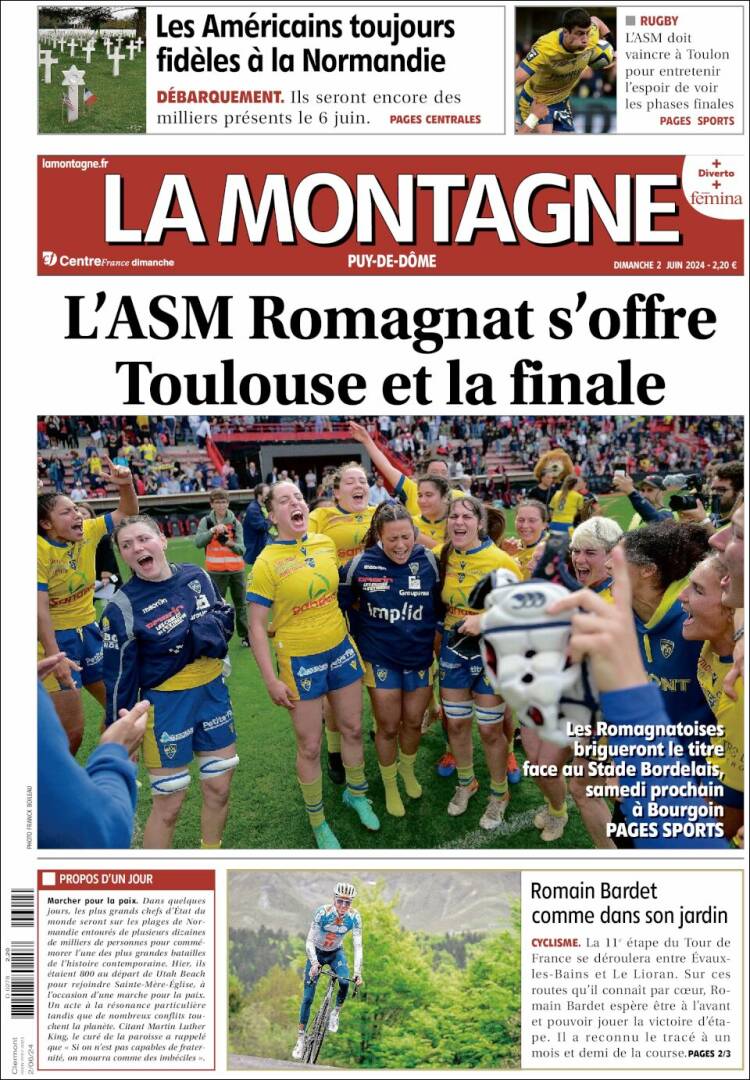 Portada de La Montagne (Francia)