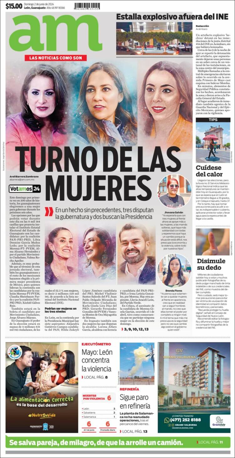 Portada de Al Día A.M. (M&eacute;xico)