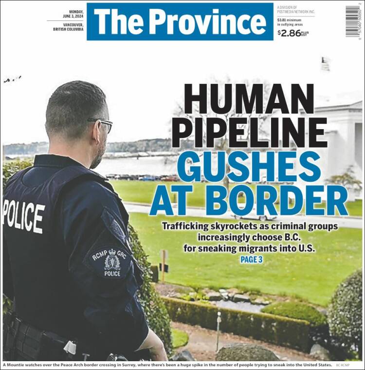 Portada de The Province (Canadá)