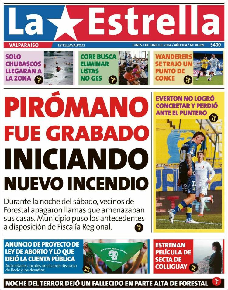 Portada de Estrella de Valparaiso (Chile)