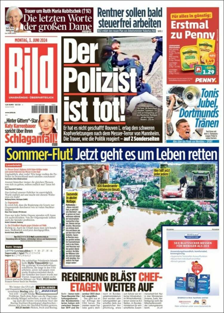 Portada de Bild (Alemania)