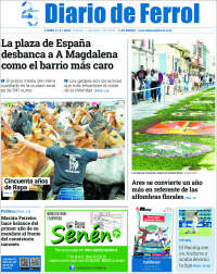 Portada de Diario de Ferrol (España)