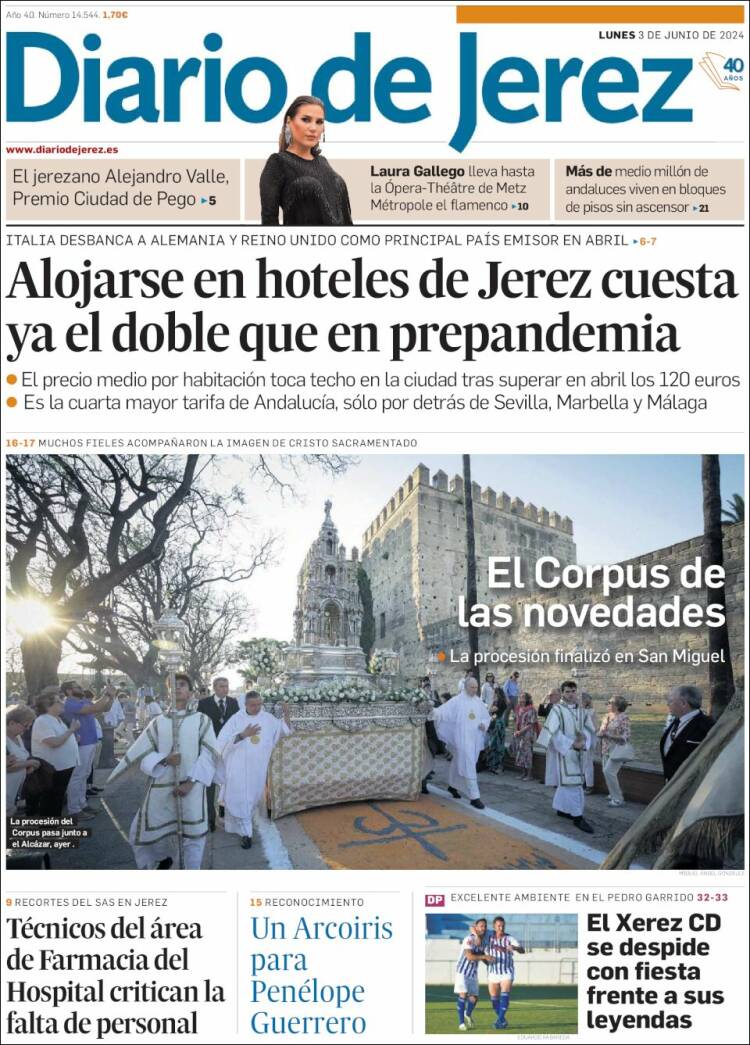 Portada de Diario de Jerez (España)