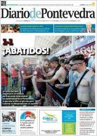 Portada de Diario de Pontevedra (España)
