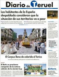 Portada de Diario de Teruel (España)