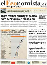 Portada de El Economista (España)