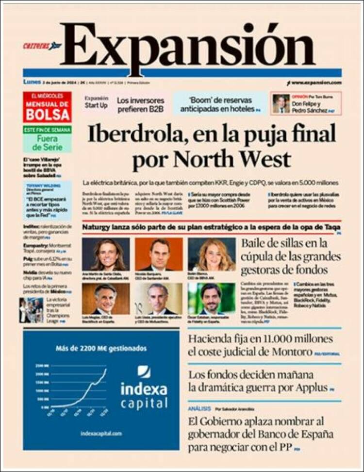 Portada de Expansión (España)