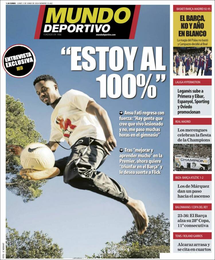 Portada de El Mundo Deportivo (España)