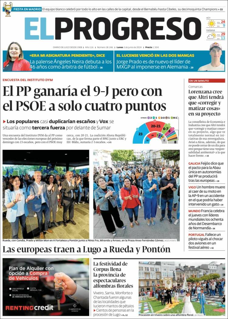 Portada de El Progreso (España)