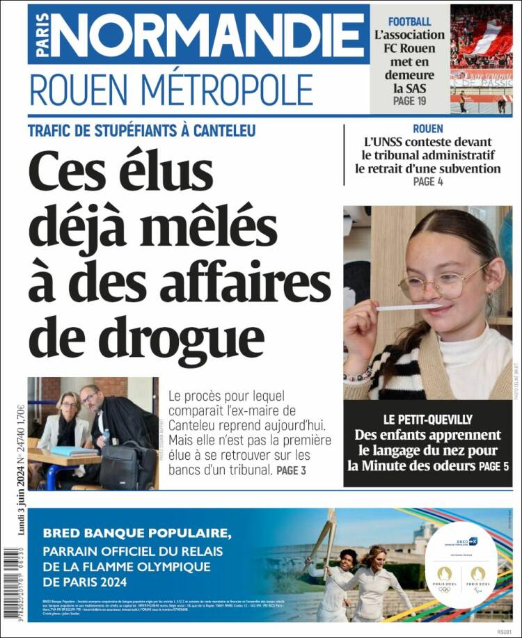 Portada de Paris Normandie (Francia)