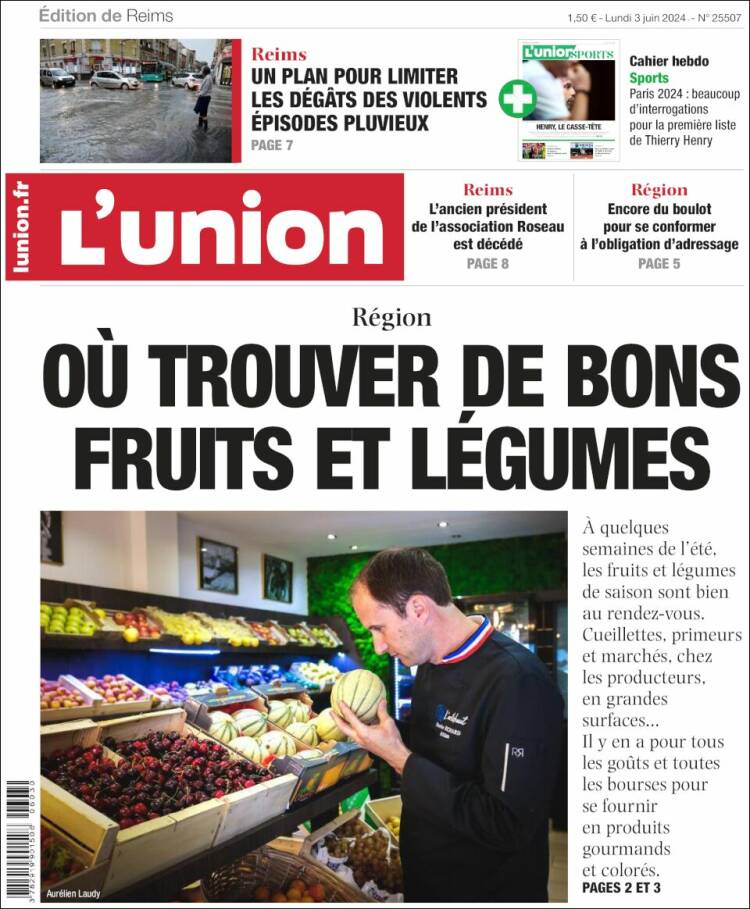 Portada de L'Union (Francia)