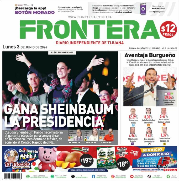 Portada de Frontera (México)